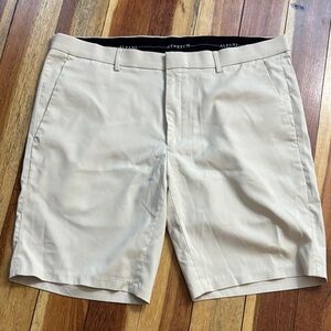 Alfani Men's Beige Flat Front Shorts